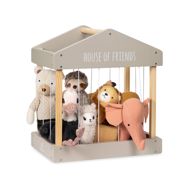 Image of Friends MUSTERKIND® Scatola di peluche House of , grigio caldo/naturale059