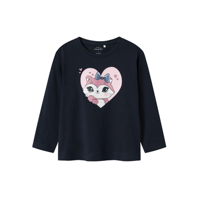 name it T-shirt à manches longues Nmfveen Dark Sapphire