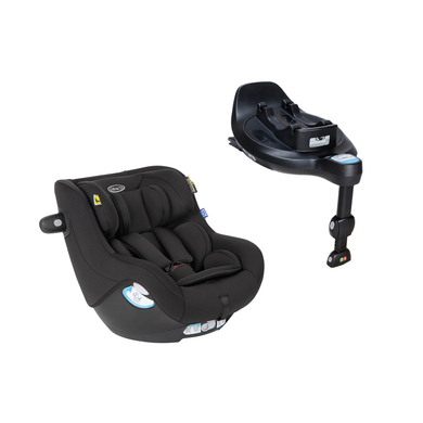 Image of Graco Seggiolino auto Reboarder SnugGo i-Size R129 Midnight e base isofix SnugTurn059