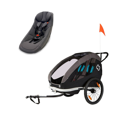 hamax Remorque de vélo enfant Traveller Black/Grey/Blue siège bébé Outback/Avenida Traveller