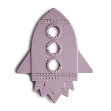 Image of mushie Teether Rocket Soft Lilla059