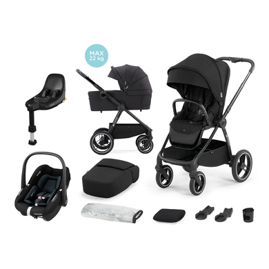 Image of Kinderkraft Passeggino NEA 2 in 1 midnight incl. ovetto MAXI COSI Pebble S Tonal e base isofix FamilyFix S059