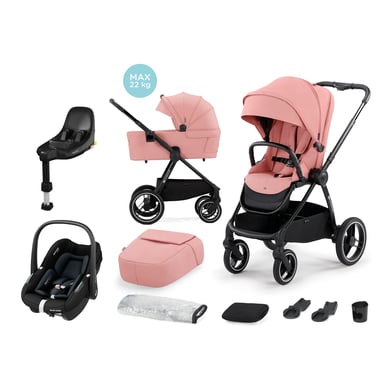 Image of Kinderkraft Passeggino NEA 2 in 1 rosa incl. ovetto MAXI COSI Pebble S Tonal nero e base isofix FamilyFix S nero059