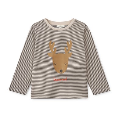 LIEWOOD Apia Placement T-shirt manches longues Holiday reindeer/stripe navy