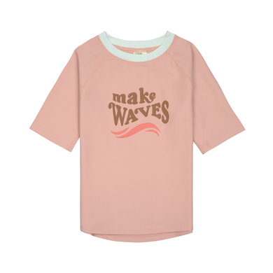 LÄSSIG UV-kortärmad badtröja Make Waves peach