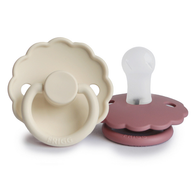 Image of FRIGG Cream Dusty Ciuccio in silicone Daisy / Rose 0-6 mesi059