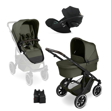 Image of ABC DESIGN Passeggino 3 in 1 Salsa 5 Air avocado incl. cybex GOLD ovetto Cloud G i-Size Plus Moon nero Plus e adattatori059