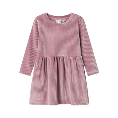 name it Robe en velours Nmfveloa mauve orchidée