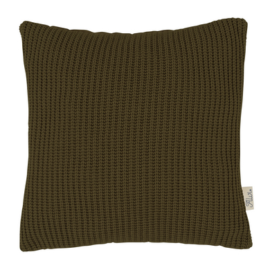 Image of Alvi® cuscino accogliente Knit Khaki 30 x 30 cm059