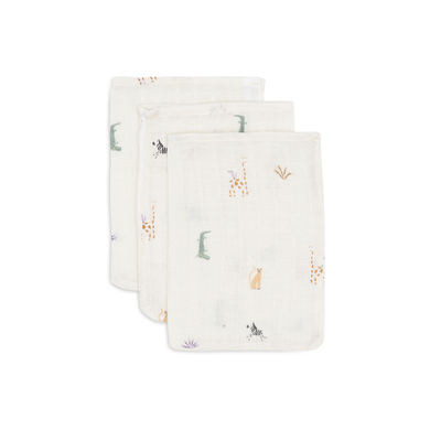 Image of jollein Jungle Jumbo flanella 3-pack 15 x 20 cm059