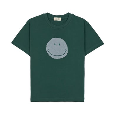 Image of LÄSSIG Maglietta Maglia GOTS Smile scuro Verde059