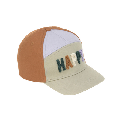 LÄSSIG Kids Base Cap Happy light khaki/karamell