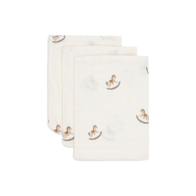 jollein Gant de toilette Hydrophil Nostalgic Ride paquet de 3 15 x 20 cm