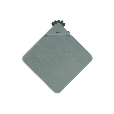 jollein Serviette à capuche en éponge 75x75cm - Jungle Jambo - Croco