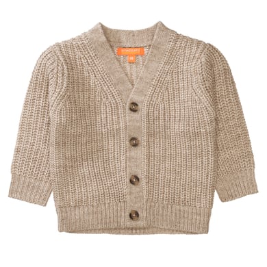 STACCATO Cardigan nötbrun melange