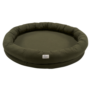 Image of Alvi® Slumber Nest XL Waffle piqué Khaki Ø100 cm059