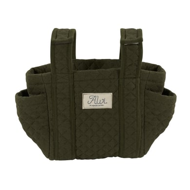 Image of Alvi®Pram Organiser Waffle piqué Khaki059