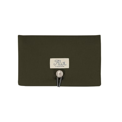 Image of Borsa per pannolini Alvi® Waffle piquè Khaki059