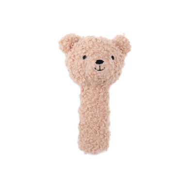 Image of Jollein Bear Orsetto con sonaglio - Rosa selvatica059