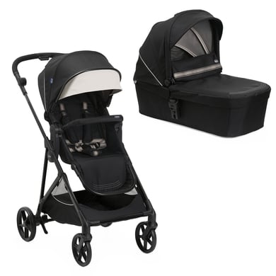 chicco Poussette Seety avec nacelle Etna Black