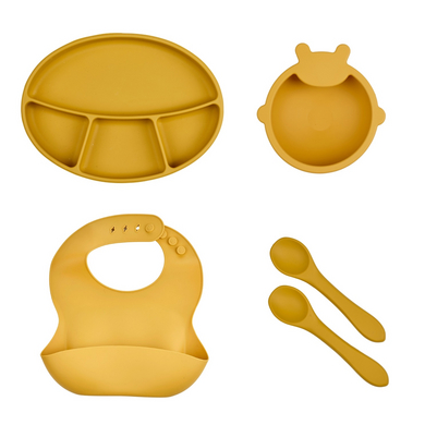 Image of Set di stoviglie in silicone Thermobaby®, giallo miele059