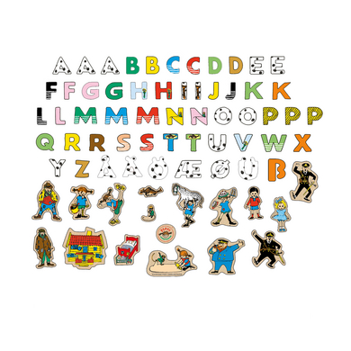 Pippi Langstrumpf Micki Lettere e cifre magnetiche