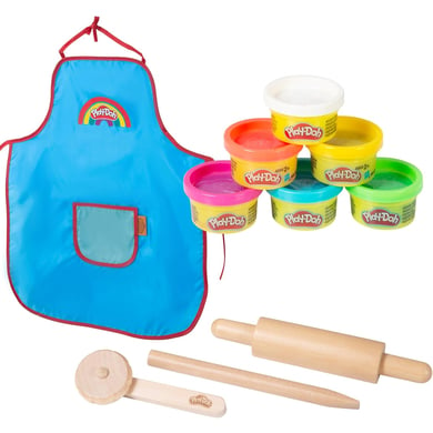 roba x play-doh juego compacto - herramientas de madera moldes y delantal