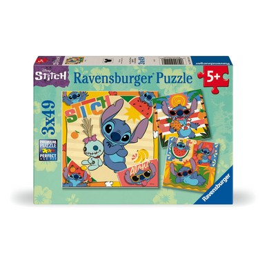 Ravensburger Pussel 3 x 49 Disney Stitch