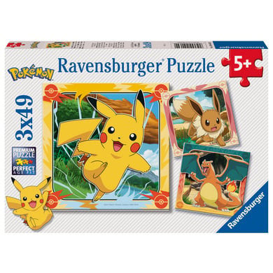 Image of Ravensburger Puzzle 3 x 49 Pokémon059