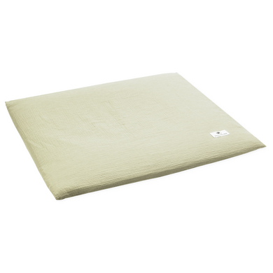 JULIUS ZÖLLNER Skötbordsunderlägg muslin lime 85 x 75 cm