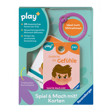Ravensburger play+ Spela och var med! Kort: Upptäck känslorna
