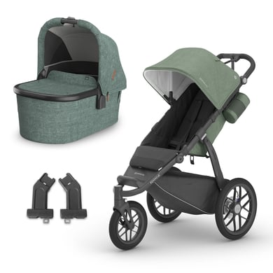 Image of UPPAbaby Passeggino sportivo Ridge incl. navicella Gwen Verde Mélange e adattatori059