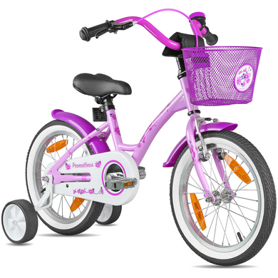 Image of PROMETHEUS BICYCLES® bicicletta per bambini da 16 pollici viola-bianco059