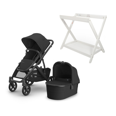 Image of UPPAbaby Passeggino Vista V3 Jake Charcoal incl. supporto per navicella bianco059