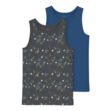 Name it Tanktop 2-pack Gesmeed ijzer