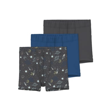 Name it Boxershorts 3-pack Gesmeed ijzer