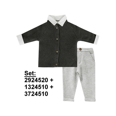 JACKY Stickad tröja NORDIC BOY offwhite/blue