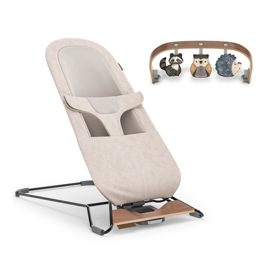 Image of UPPAbaby Sdraietta Mira Charlie Sand Mélange incl. arco giochi Forest Fun059