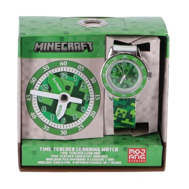 Image of Otto Simon Orologio didattico Minecraft Time Teacher verde059