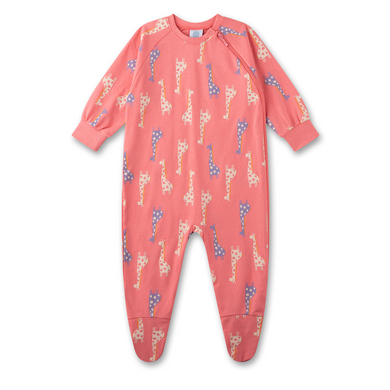 Image of Sanetta Sleep overall giraffe rosa tenue059