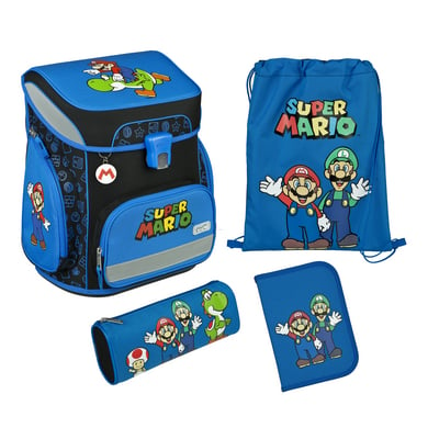 Scooli EasyFit boekentas, 5-delig - Super Mario