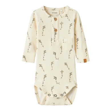 Lil'Atelier långärmad body Nbmgavo Turtledove