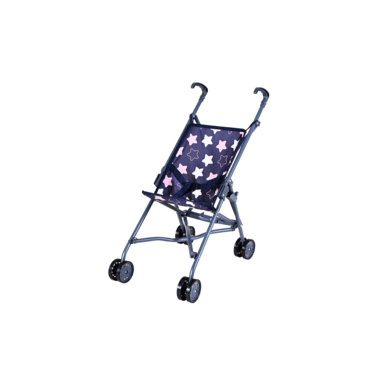 Image of knorr toys® Passeggino per bambole Sim, blu stella rosa059