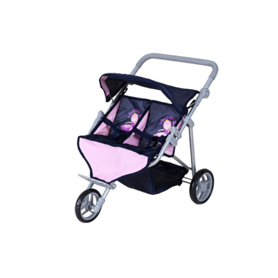knorr toys® princess Duo tvilling dockvagn, blå