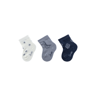 Sterntaler Babystrumpor 3-pack Dino ecru