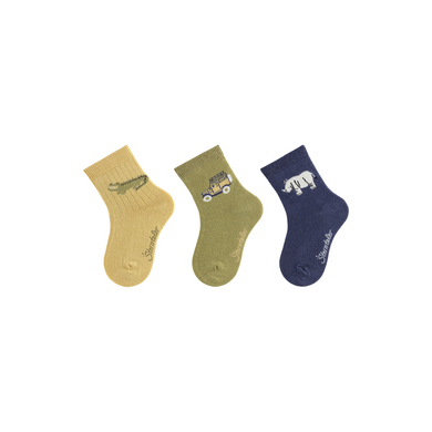 Sterntaler Strumpor 3-pack Safari grön
