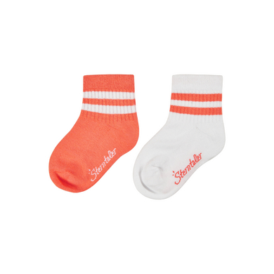 Sterntaler Sportstrumpor korta dubbelpack Coolmax ljusorange