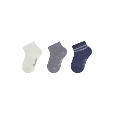 Sterntaler Strumpor 3-pack ränder ljus turkos