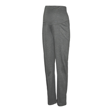 mamalicious MLCHRISSY SLIM PINTUCK PANTS Grå Melange