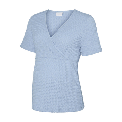 mamalicious Blus för sjuksköterskor MLNOVA TESS Bel Air Blue